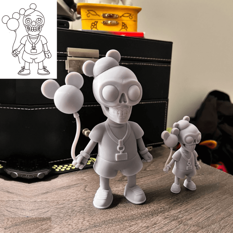 Custom 3D printed figurines